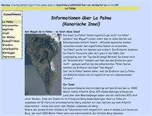 Tablet Screenshot of lapalma.fuer-uns.de